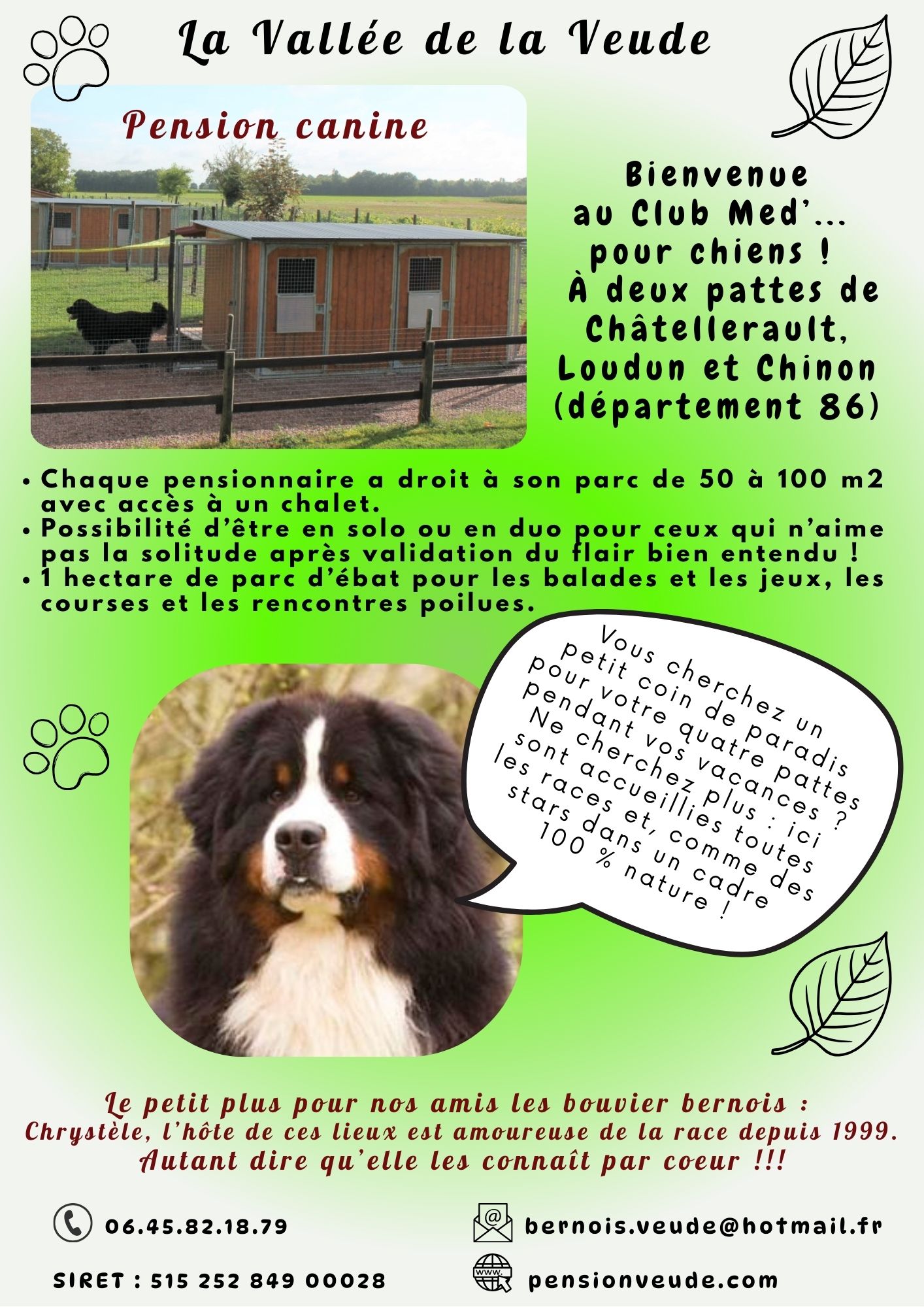 PENSION CANINE DE LA VALLEE DE LA VEUDE